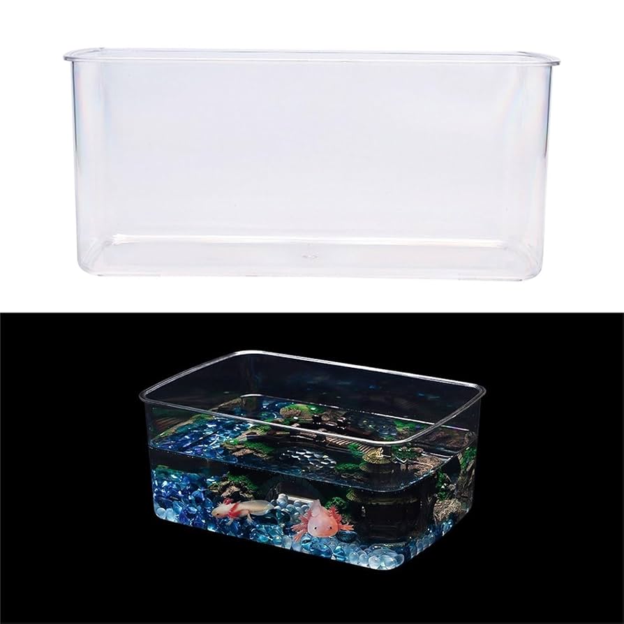 Amazon | 透明アクリル水槽大容量水族館アホロートルイモリ用